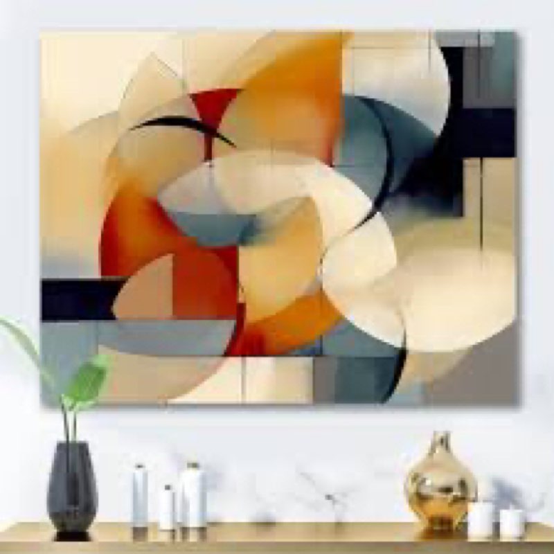 Damore Exploring Abstracted Patterns I - geometric canvas Print