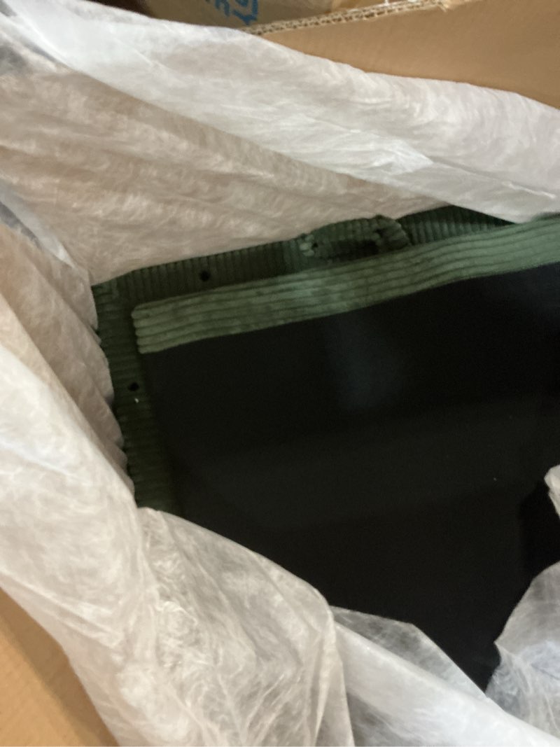 Condition photo showing As Is for (Incomplete only one box)  HONBAY Modular Sectional Sleeper Sofa, Corduroy 6 Seater Couch with Storage, Sectional Sleeper Couch