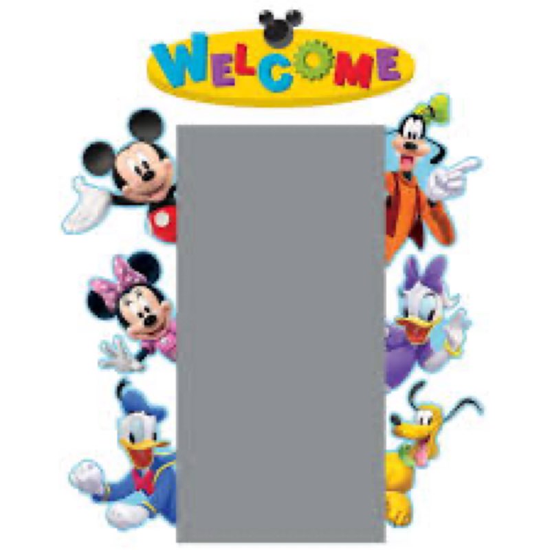 eureka mickey mouse clubhouse -inch welcome go-around-inch cut outs, 17-inch x 24-inch (eu-847009)