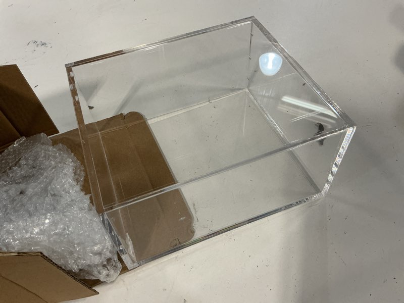 Condition photo showing Good Condition for Elite Trainer Box Acrylic Case– Extra Thick ETB Protector Case for Elite Trainer Boxes Compatible with PKMN, Magnetic Lid, UV Resistant, Stackable Display Storage