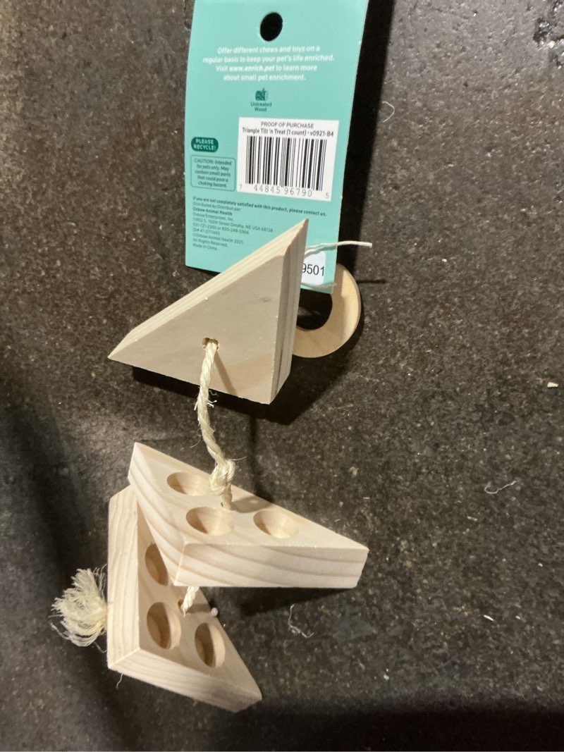 Condition photo showing Good Condition for (Bidding on 15) Oxbow Enriched Life Triangle Tilt N' Treat