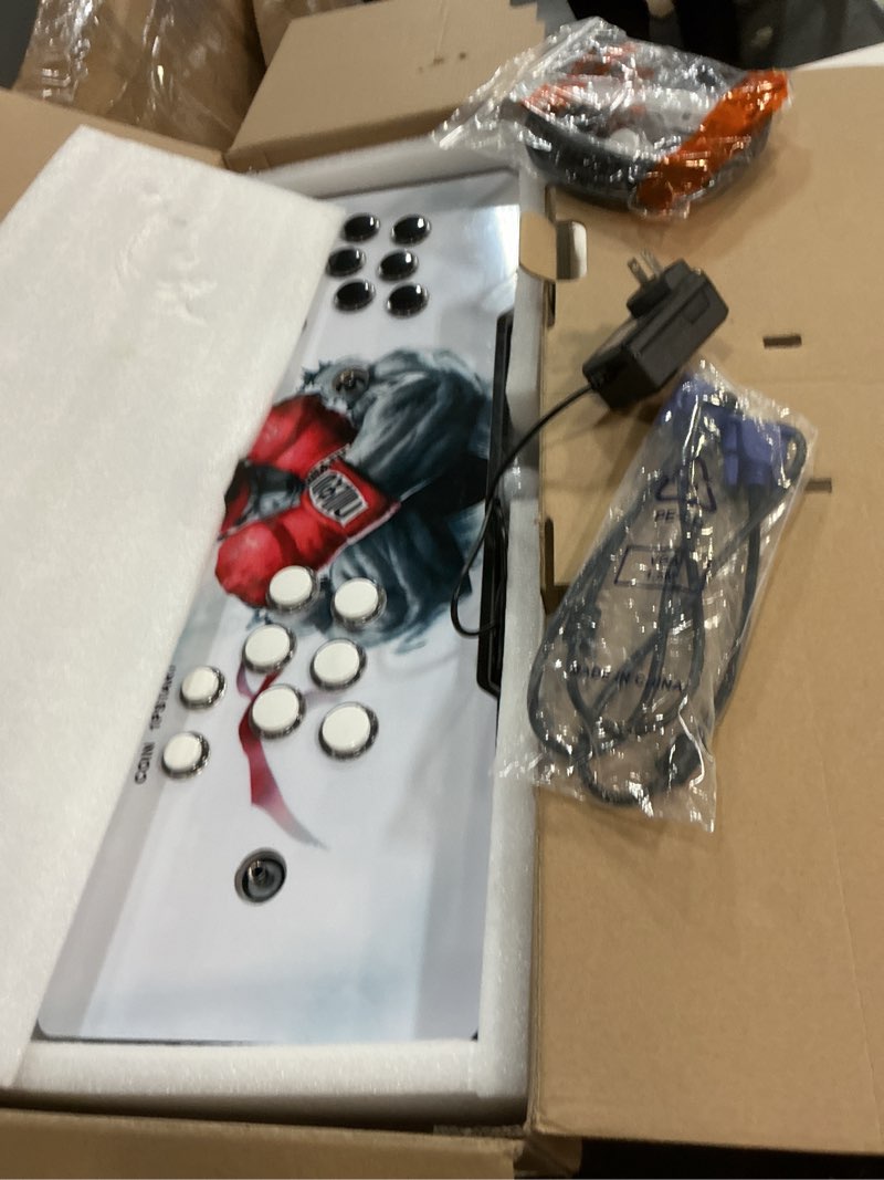 Condition photo showing Good Condition for best brose pandora treasure 3d arcade console - 30000 games, search function, 1280x720p, favorite list, 4 players online, 2 player controls (black) street fighter black dragon