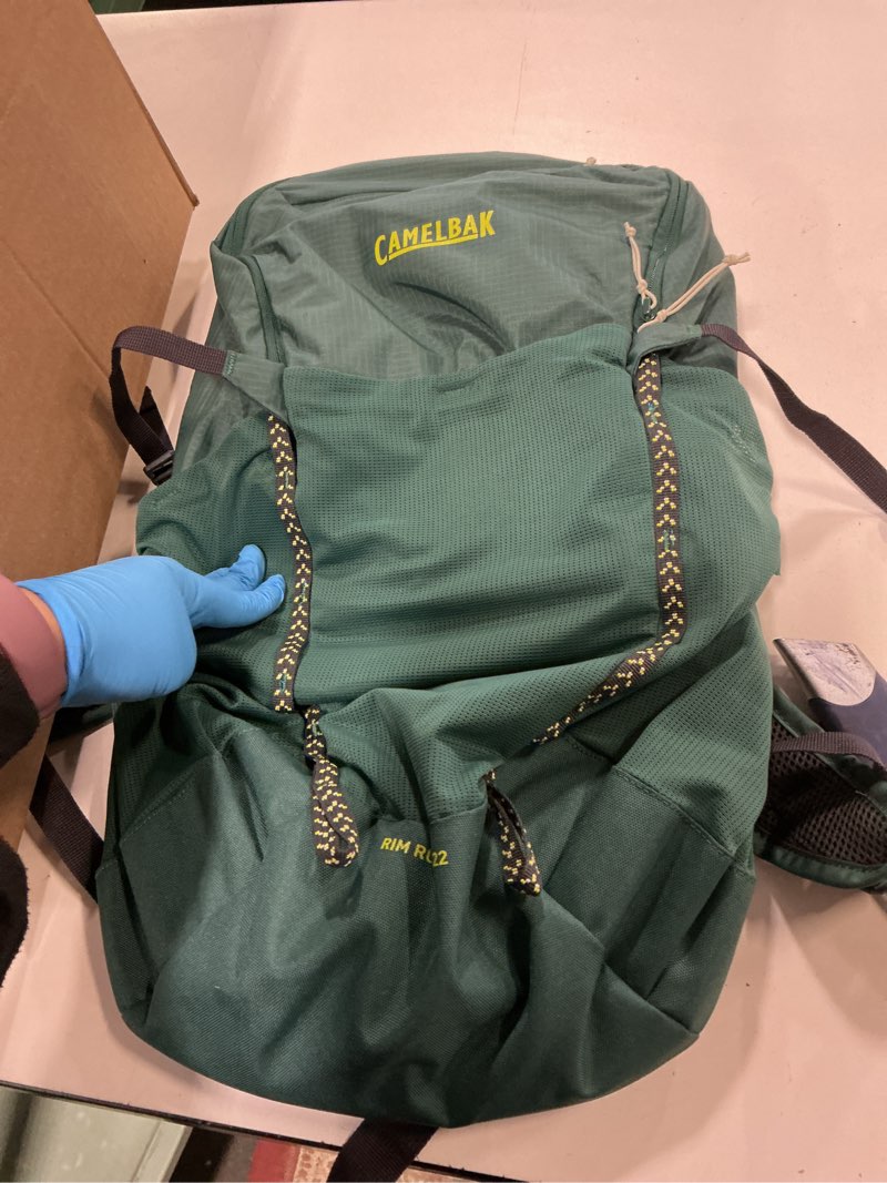 Condition photo showing Good Condition for CamelBak Rim Runner X22 Hiking Hydration Backpack with 1.5L Crux Reservoir, Bistro Green