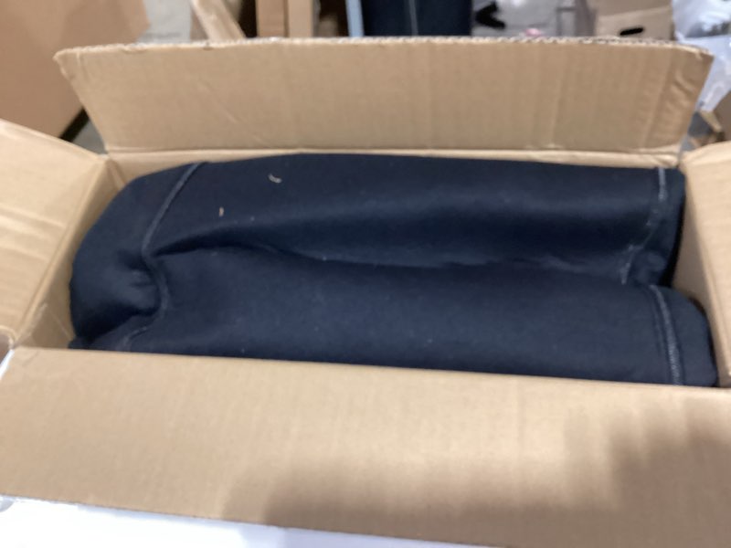 Condition photo showing As Is for skechers seat covers, premium breathable polyester car seat covers, car seat covers full set airbag compatible, automotive comfort for most cars, vans, trucks, suvs (full set,black) full set black and black