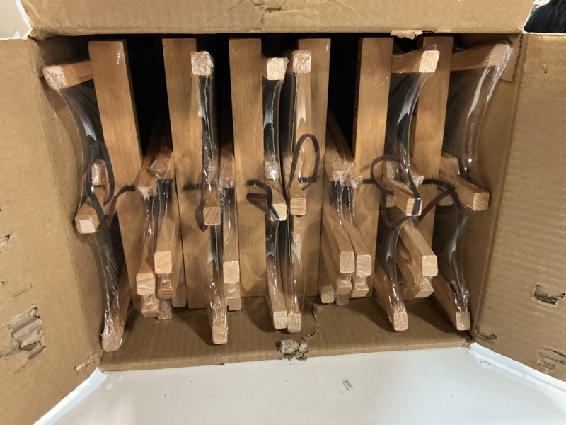 Condition photo showing New/Like New for MEEDEN 20 Inch Tabletop Easel: 12 Pack Beech Wood Easel for Painting - Display Table Top Easel Canvas Stand for Painting Sign Natural 20in