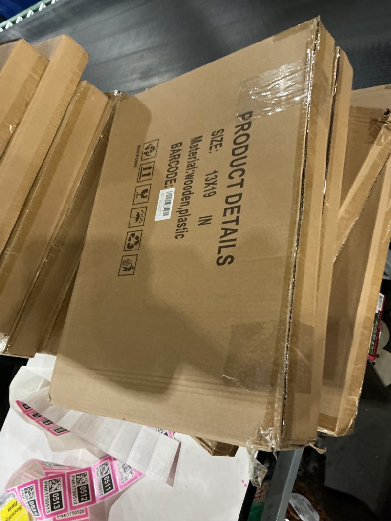 Condition photo showing As Is for KTKDE 13x19 Picture Frame Set of 3,Grey Wooden frames, Vertical & Horizontal Wall Hanging for Wall D