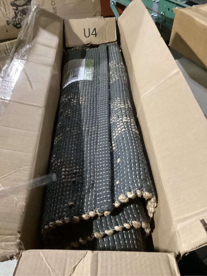 Condition photo showing Good Condition for Loloi Chris Loves Julia Judy Collection JUD-05 Natural/Graphite 2'-6" x 7'-6" Runner Rug