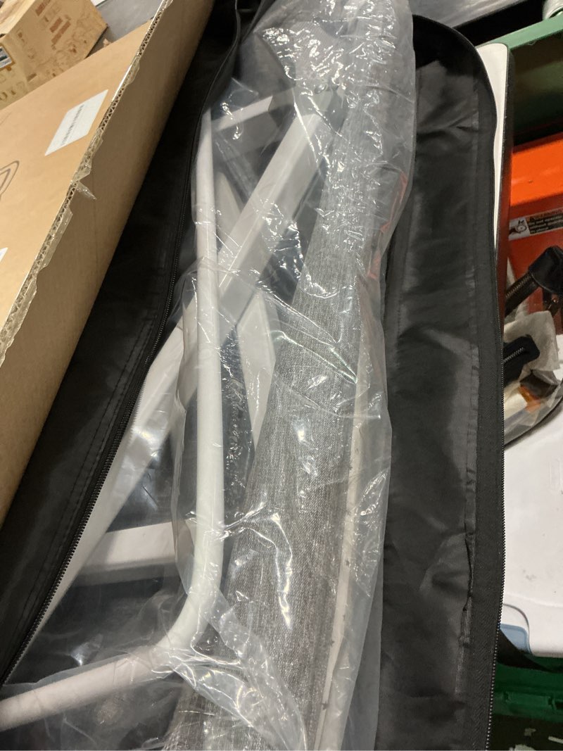 Condition photo showing New/Like New for JOYMOR 3 in 1 Baby Bassinet, Bedside Bassinet for Baby, with Comfy Mattress and Wheels, 6 Height Adjustable Easy Folding Portable Bedside Crib for Newborn (Gray) Grey