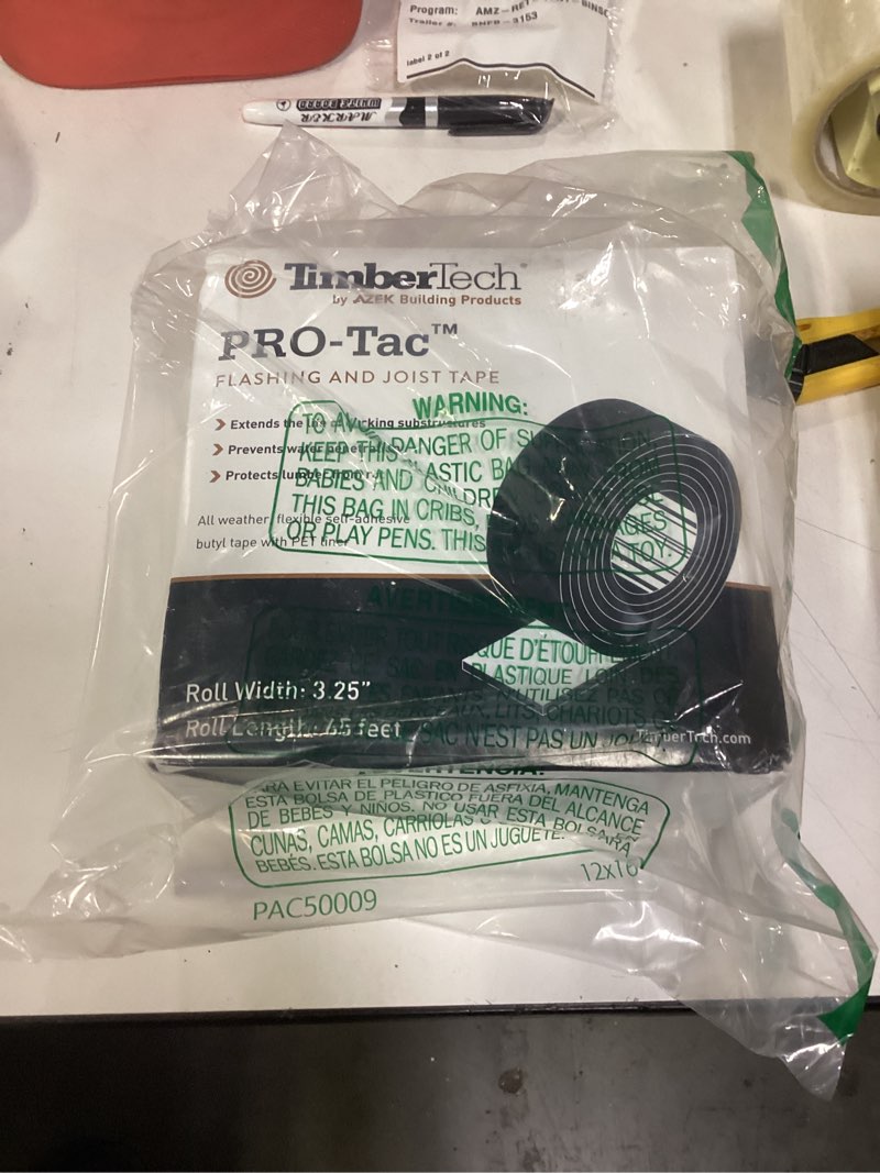 Condition photo showing New/Like New for TimberTech PRO-Tac Deck Flashing and Joist Tape - 65' Roll - 3.25" Width