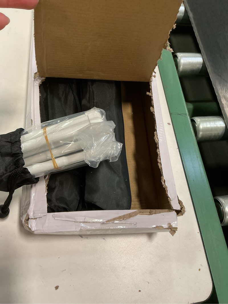 Condition photo showing Good Condition for DANMO Easel Stand for Wedding Sign Poster 63'' Instant Display Easel for Floor Adjustable Metal Art Easel White 3 Pack