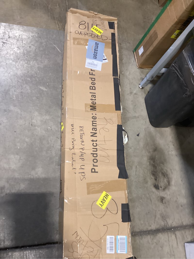 Condition photo showing Good Condition for clibfeng queen bed frame-classic metal platform bed frame mattress foundation with victorian style i