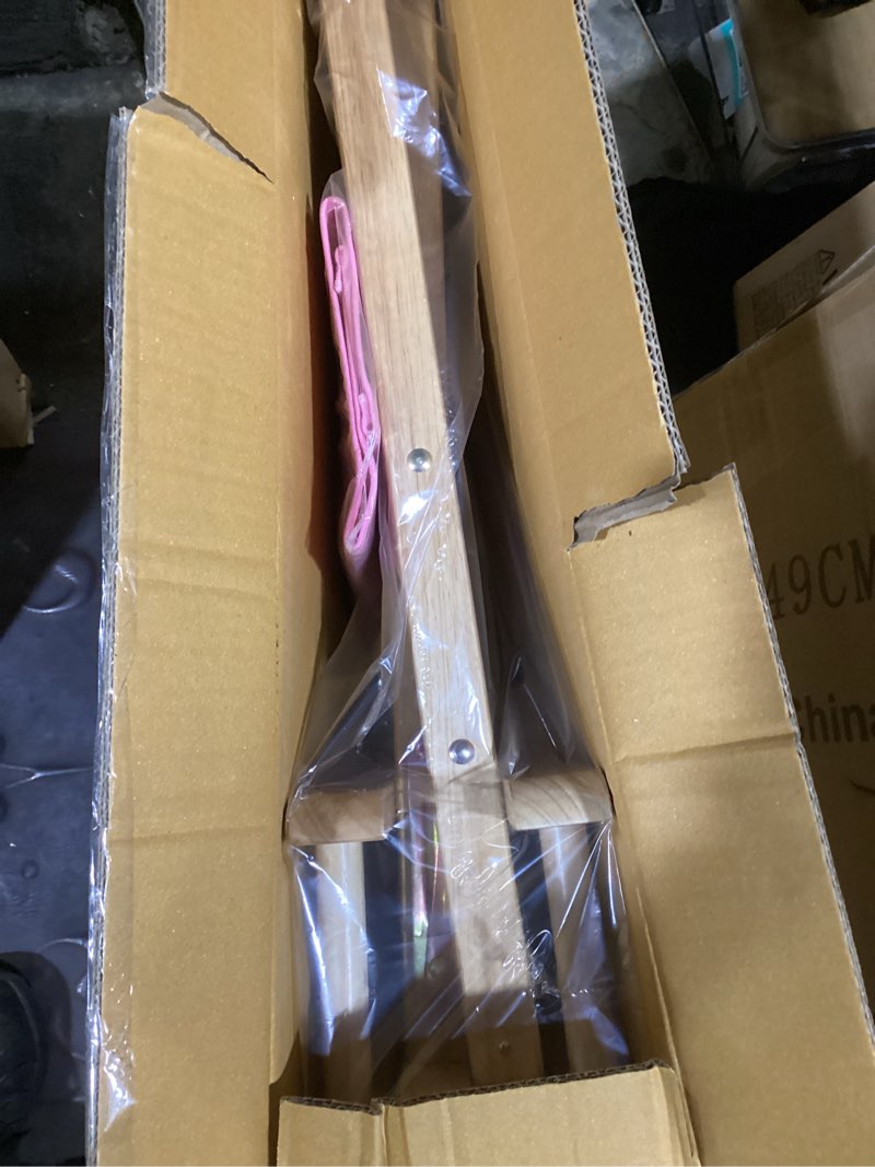 Condition photo showing New/Like New for casual home 200-00/021-22 director chair 18" - classic height natural frame/pink canvas