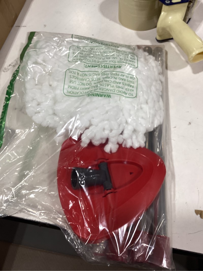 Condition photo showing New/Like New for mop replace heads mop handle base replacement compatible with o cedar easywring 1-tank spin mops system, 2 microfiber mops head refills, 4-section handle 30-58in and 1 cover set(no bucket)