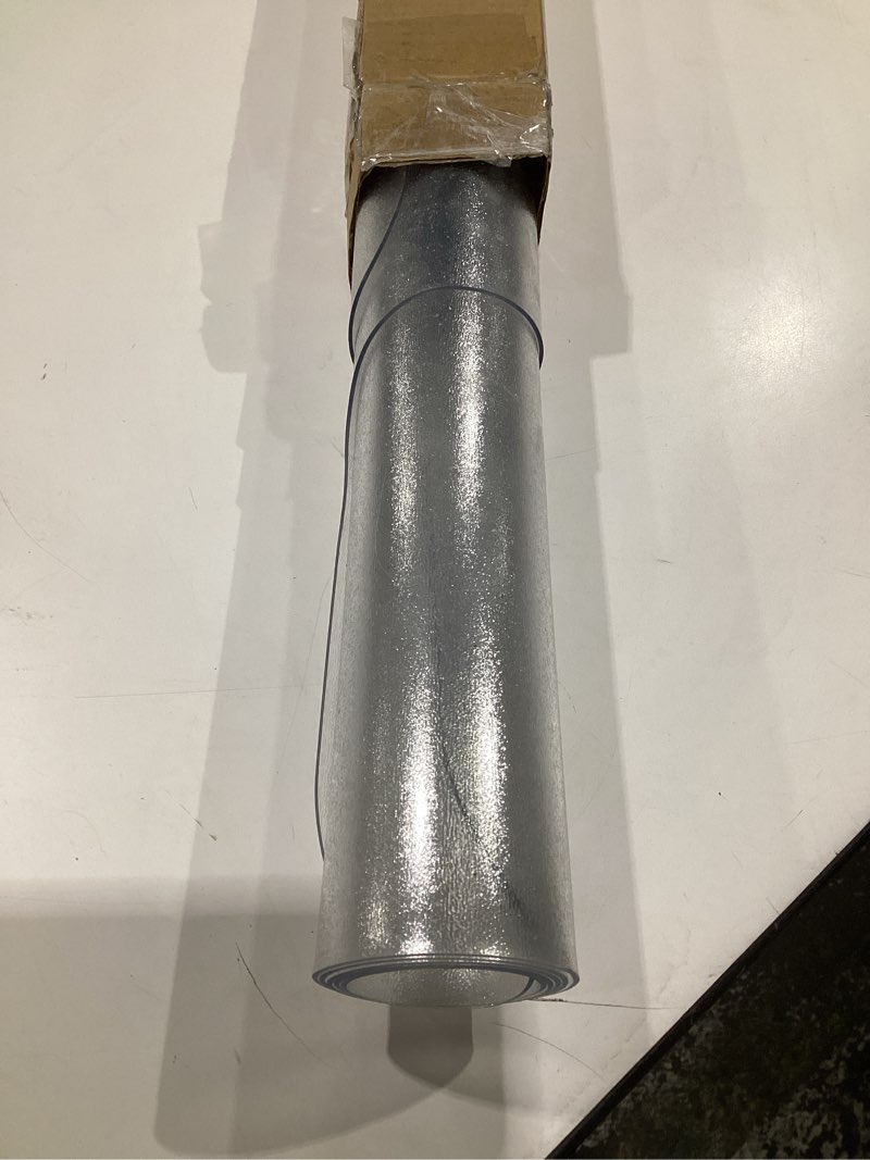 Condition photo showing As Is for SHAREWIN Office Chair Mat for Hard Floors 48 x36  in Clear Floor PVC Protector Mat