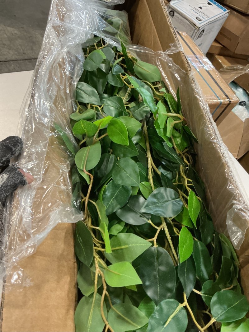 Condition photo showing Good Condition for Tall UV Resistant Ficus Tree Artificial?6ft(72in) Faux Ficus Tree with Realistic Smooth and Shiny Leaves? Fake Trees Indoor Outdoor for Home Office Living Room Bedroom Foyer Porch Decor.