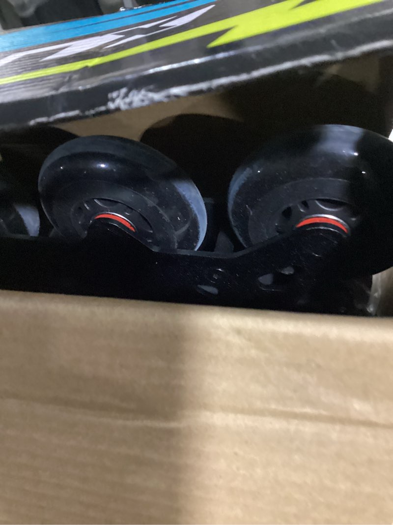 Condition photo showing Good Condition for tronx stryker adjustable senior intermediate junior youth roller inline hockey skates sr skate 6-8 (shoe size 7.5-9.5)