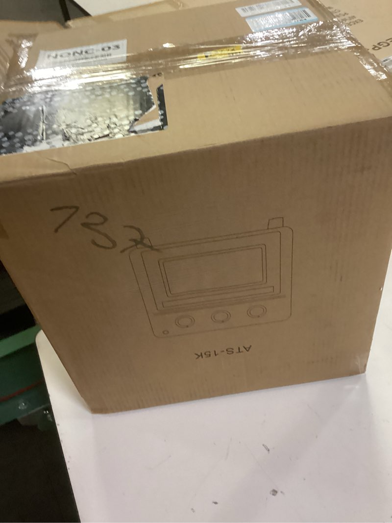 Condition photo showing New/Like New for novaspark air fryer toaster oven combo, retro convection oven countertop,16qt small toaster oven, 4-slices or 9" pizza,bake,toast,broil, air fry, rapid heating mini conventional oven, non-stick, blue sky blue