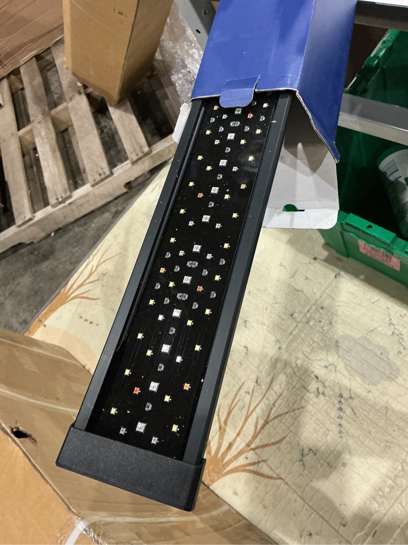 Condition photo showing As Is for fishkeeper smart led aquarium light with one-button real-time sync, 24/7 mode full spectrum fish tank lights, 9 colors diy, 9 timer, 10 brightness ip68 waterproof aquarium plant light for 48-55 inch 42w (for 48"-55" fish tanks)