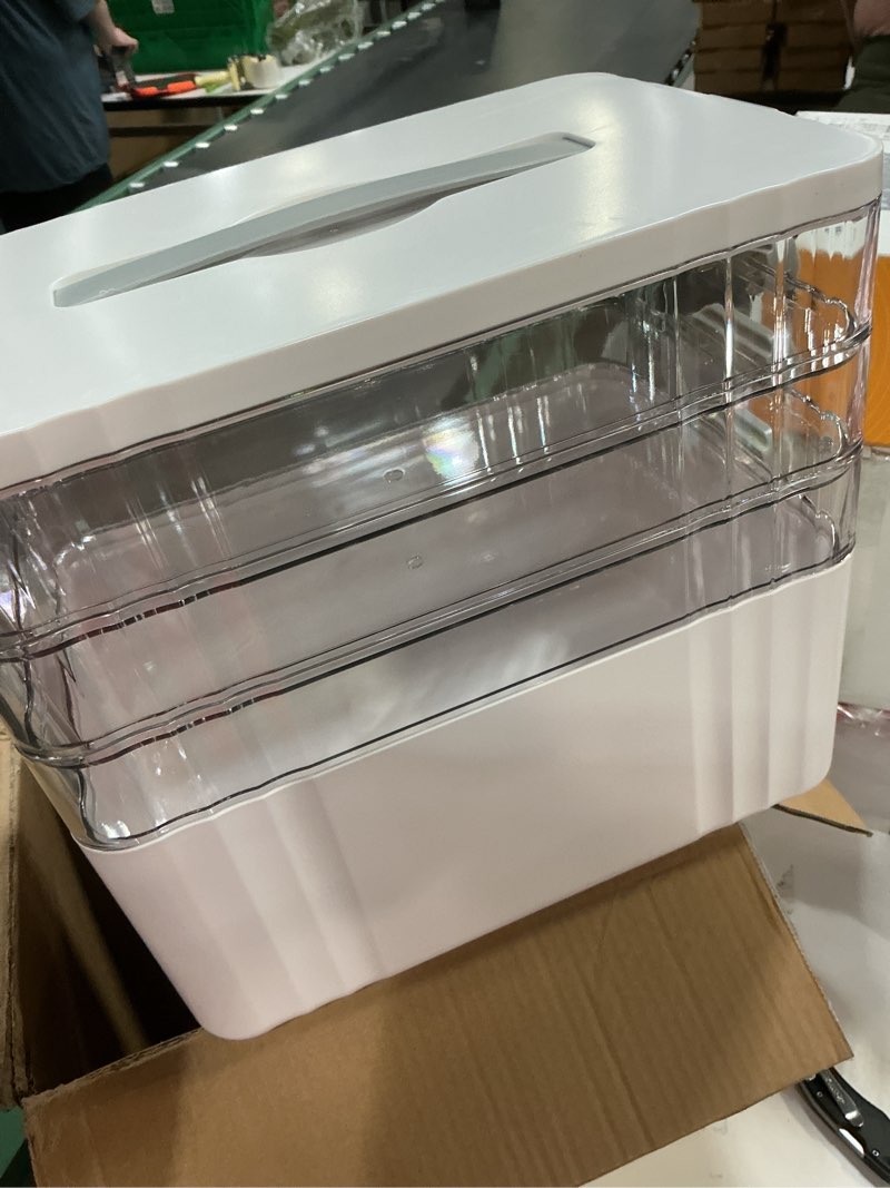Condition photo showing Good Condition for 4-Tier Medicine Organizer - Portable Medicine Cabinet with Plastic Handle, Multipurpose Medical Box, Empty First Aid Kit for Home Extra Large 4 Tier