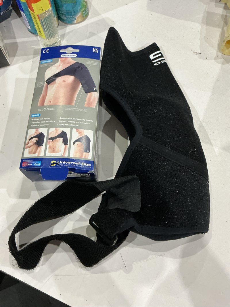 Condition photo showing As Is for neo g easy-fit shoulder support - one size
