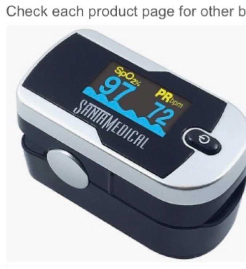 Santamedical Generation SM-1000 Fingertip Pulse Oximeter Oximetry Blood Oxygen Saturation Monitor wi