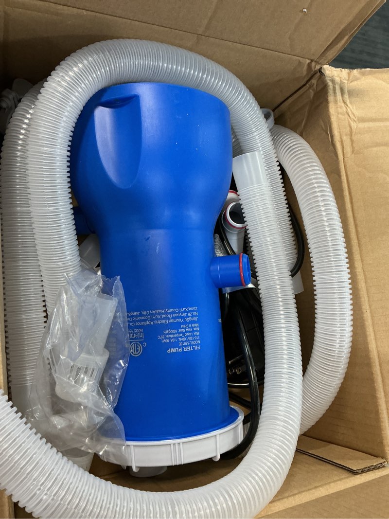 Condition photo showing Good Condition for pool pump and filter above ground, 1000 gallon swimming filter cartridge pumps, electric filters pump for pools sand cleaning tool, 1000 gph pool pumps for above ground