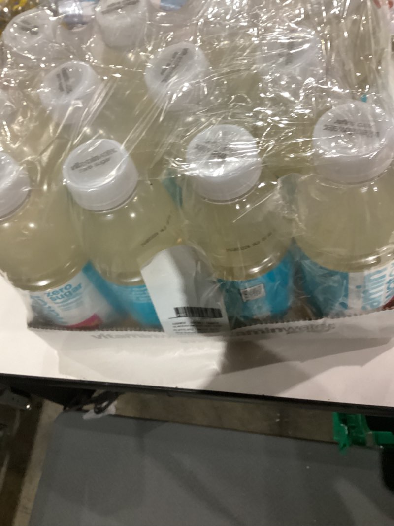 Condition photo showing New/Like New for (Best by mar 2 2026)vitaminwater Zero Sugar Squeezed Lemonade Nutrient Enhanced Flavored Water Beverage, 20 fl oz Bottles, 12 pack Zero Sugar Squeezed Lemonade 20.05 Fl Oz (Pack of 12)