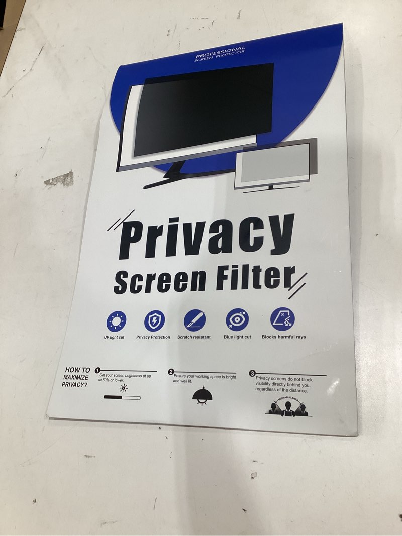 Condition photo showing New/Like New for [2-Pack] 22 Inch Privacy Screen for Computer Monitor 16:10 Aspect Ratio, Eye Protection Anti Blue Light Glare Shield, 22inch Removable Black Blackout Anti Spy Desktop Security Private Filter 22''(16:10)