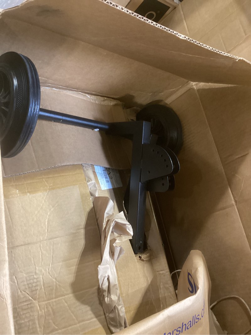 Condition photo showing Good Condition for Snow Shovel with Wheels for Driveway, Combined Snow and Ice Removal Design, Angle Adjustable Blade & Handle Snow Pusher Shovel,Efficient Snow Plow for Pavement