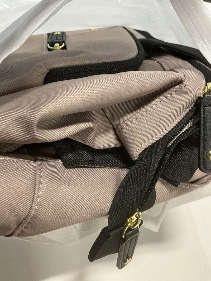 Condition photo showing Good Condition for lovevook lunch backpack for women, 15.6 inch laptop bag with insulated cooler lunch box, work backpack for teacher nurse, travel backpack lunch bag for camping picnic daily use beige-khaki 15.6 inch