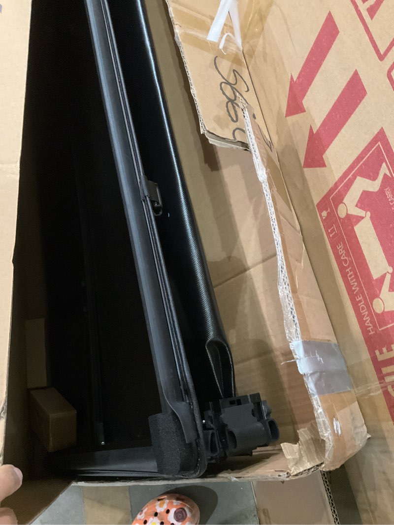 Condition photo showing As Is for kuiperauto 6ft soft 3-folding tonneau cover compatible for nissan frontier 2005-2026 fleetside truck bed cover waterproof on top tri fold 72inch 6ft tri-soft