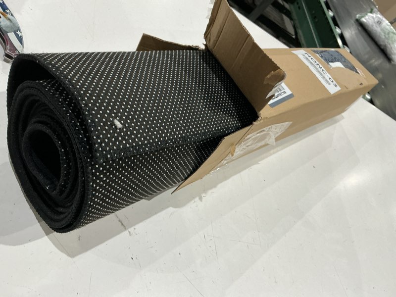 Condition photo showing Good Condition for thmins darts mat with throw line for dart board, non-slip floor mat with standard oche distances and protective surface 102"×23.6"