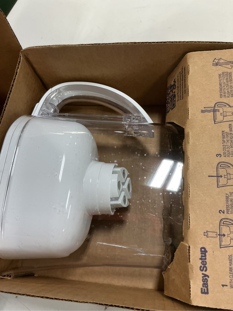 Condition photo showing As Is for Brita Metro Water Filter Pitcher with SmartLight Change Indicator, BPA-Free, Replaces 1,800 Plastic Water Bottles a Year, Lasts Two Months, Includes 1 Filter, Small - 6-Cup Capacity, White Standard White