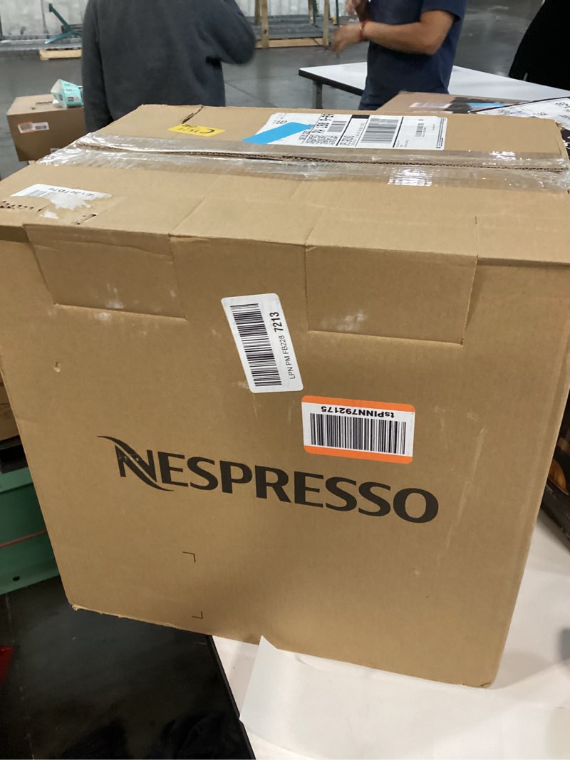 Condition photo showing As Is for Nespresso VertuoPlus Coffee and Espresso Machine by De'Longhi with Milk Frother, Ink Black Machine + Frother Ink Black