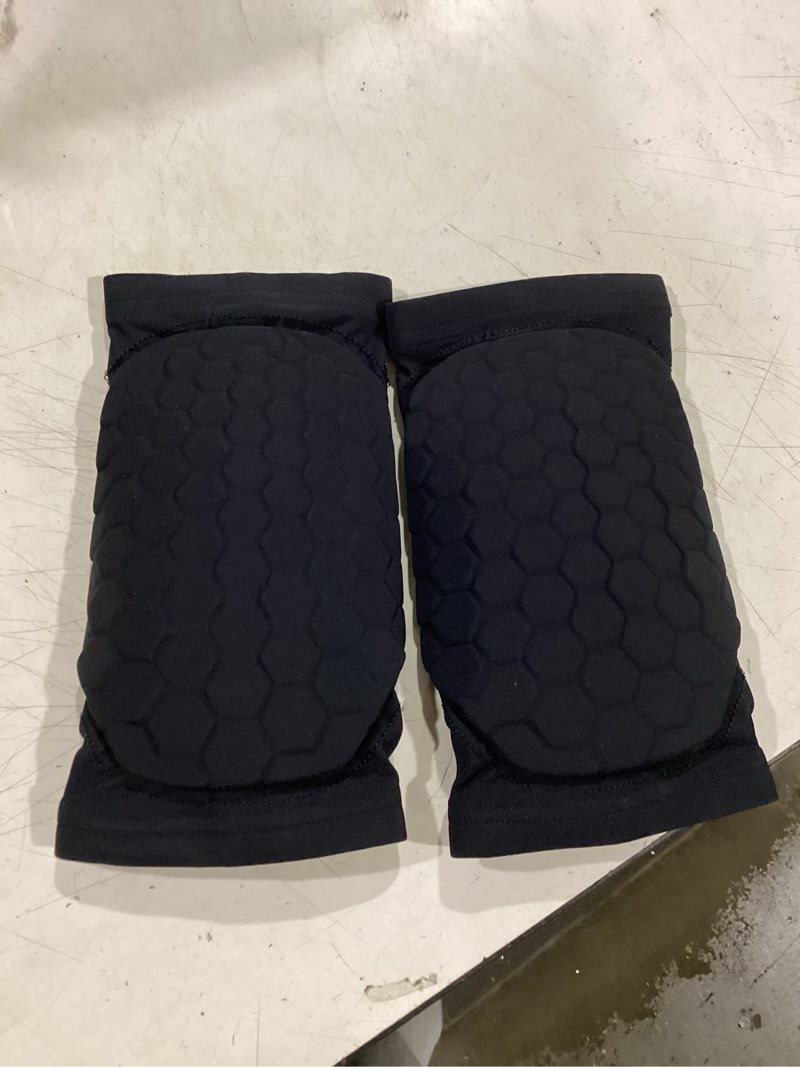 Condition photo showing Good Condition for mcdavid moisture wicking hex technology knee sleeves for women/men, elbows & shins protection, hex pads black small