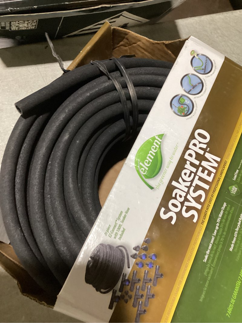 Condition photo showing Good Condition for might be incomplete swan soakerpro 3/8 in. x 100 ft. heavy duty soaker hose system