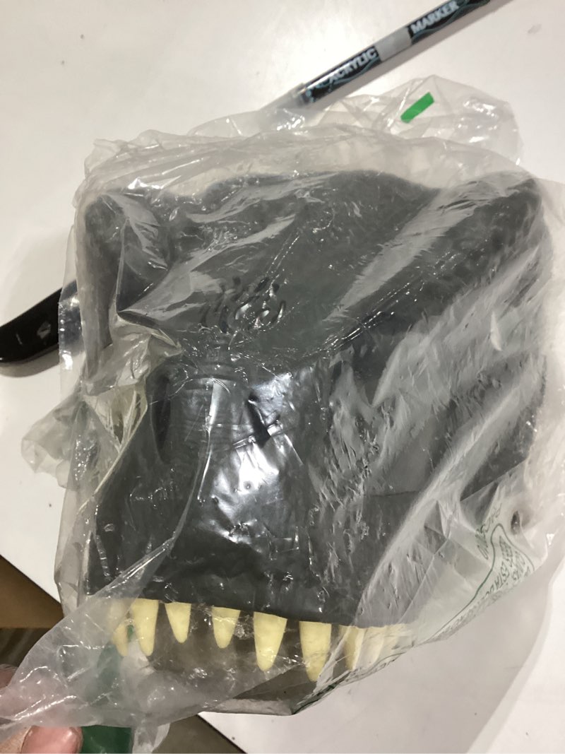 mattel jurassic world rebirth t-rex rage n roar mask with led light up eyes, blink action with 3 lev
