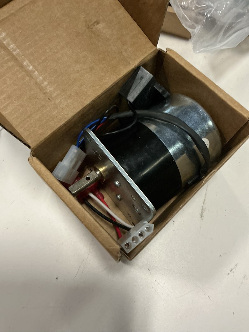 Condition photo showing As Is for srv7000-670, auger feed motor replacement for pelpro pp70, pp130, pp150, pp60, ppc90, tsc90, outfitter-i, outfitter-ii, ?pleasant hearth ph35ps, ph50ps, ph50cabps pellet stoves