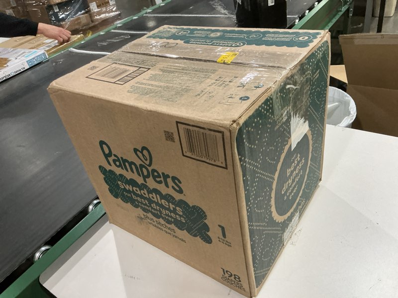 Condition photo showing New/Like New for Pampers Swaddlers Diapers Size 1  198 Count (Select for More Options)