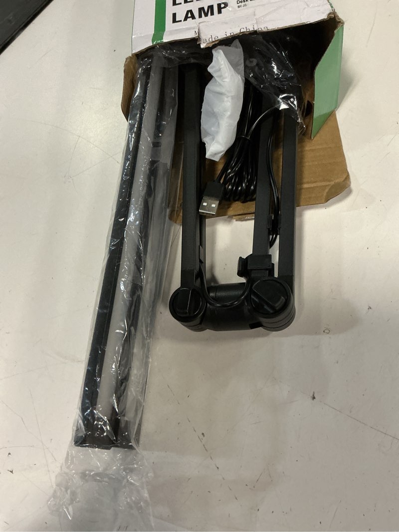 Condition photo showing Good Condition for led desk lamp for office home, 31.5" architect desk light with clamp dual screen computer monitor, 15w 5 color x 10 brightness levels desk lamp for reading, study, 1000lm bright, memory function black-15w