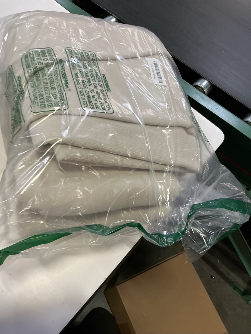 Condition photo showing Good Condition for jinchan chenille blackout curtains for bedroom beige living room curtains 84 inch length 2 panels set thermal insulated noise reducing curtains back tab room darkening privacy window drapes 7ft 50" w 50"w x 84"l (pack of 2) sand beige