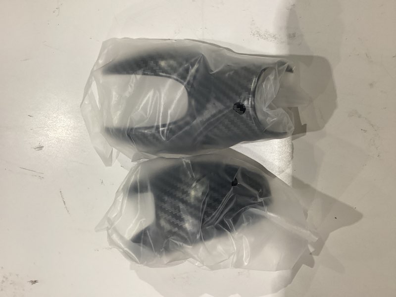 Condition photo showing New/Like New for sport style carbon fiber print auto gear shift knob cover trim for ford fusion focus ecosport edge escape transit connect minivan c-max energi wagon accessories