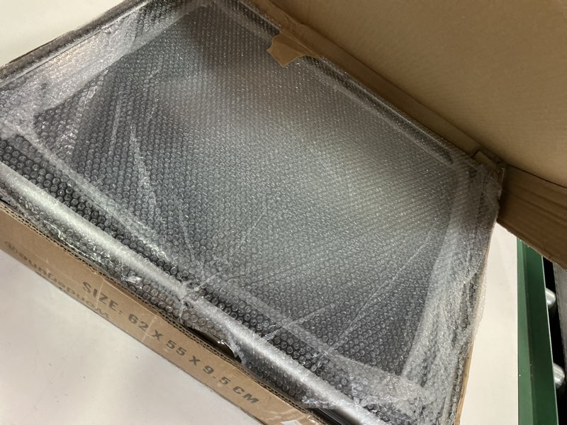 Condition photo showing New/Like New for 24"x20" Trade Show Display Case Sports Card Portable Aluminum Showcase Table Top Locking Display Case for Jewelry Trading Cards Collectibles
