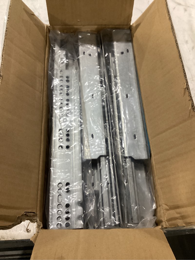 Condition photo showing New/Like New for 16 Inch 6 Pair Undermount Soft Close Drawer Slides Full Extension Drawer Glides Runners with 3D Locking Device for Frameless Cabinet 6 16 Inch
