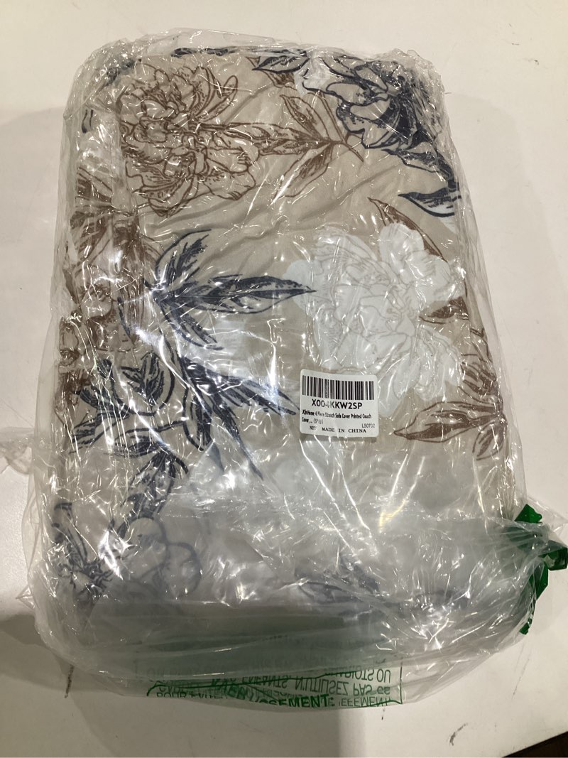 Condition photo showing New/Like New for jqinhome 4 piece stretch sofa cover printed couch cover, floral pattern loveseat slipcover with 2 separate cushion cover, washable furniture protector for living room(loveseat,flowers shadow) s007 flowers shadow medium (loveseat)