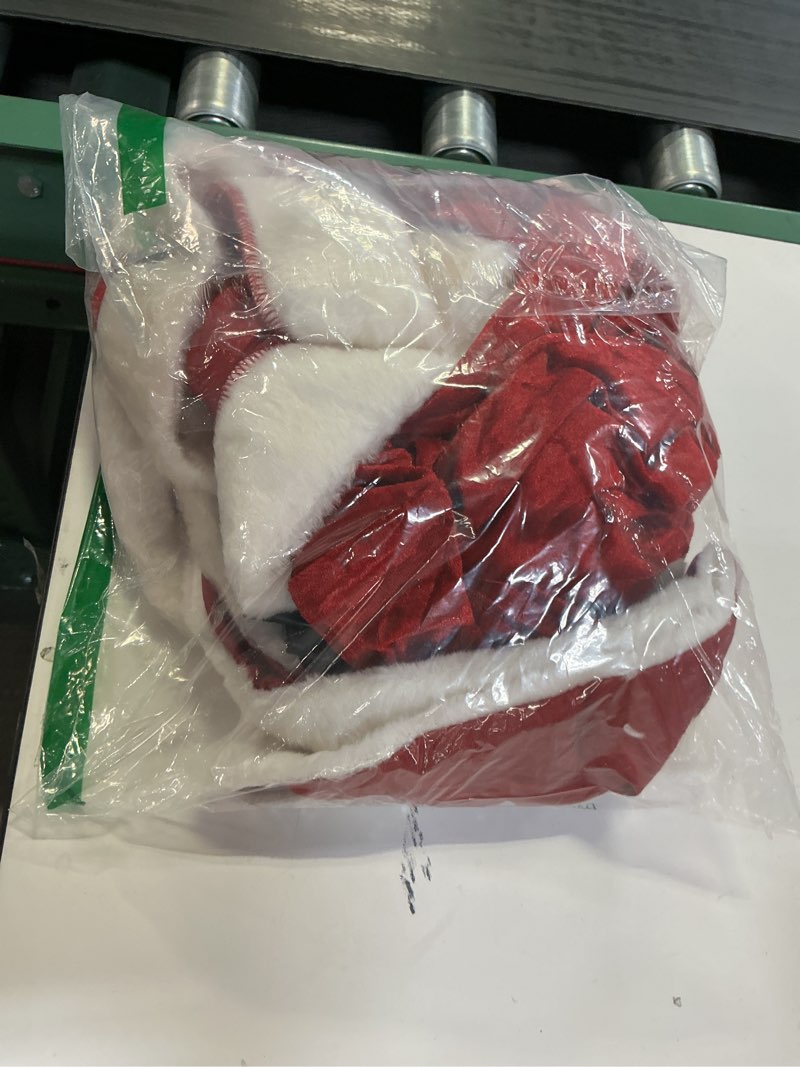 Condition photo showing Good Condition for ADOMI Mrs Claus Costume for Women Christmas Costume Santa Dress Adult Hooded 2PCS Santa Clause Outfit Cosplay Suit Holiday Medium