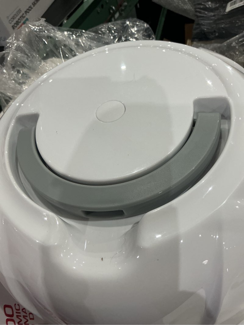 Condition photo showing As Is for red by kiss 3000 ceramic tourmaline professional hood dryer, 4 heat settings blow dryer for home & salon, height adjustable convenient big hood size extra coverage