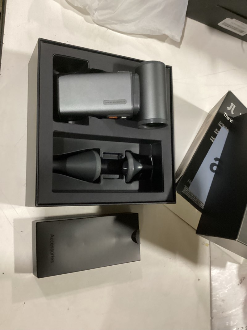 Condition photo showing New/Like New for jisulife portable handheld fan ultra2, 9000mah max 25 hrs, 5 in 1, 100 speed turbo fan rechargeable 18w power bank with flashlight, metal shell multi-function travel essentials gifts for men-brown brown casual