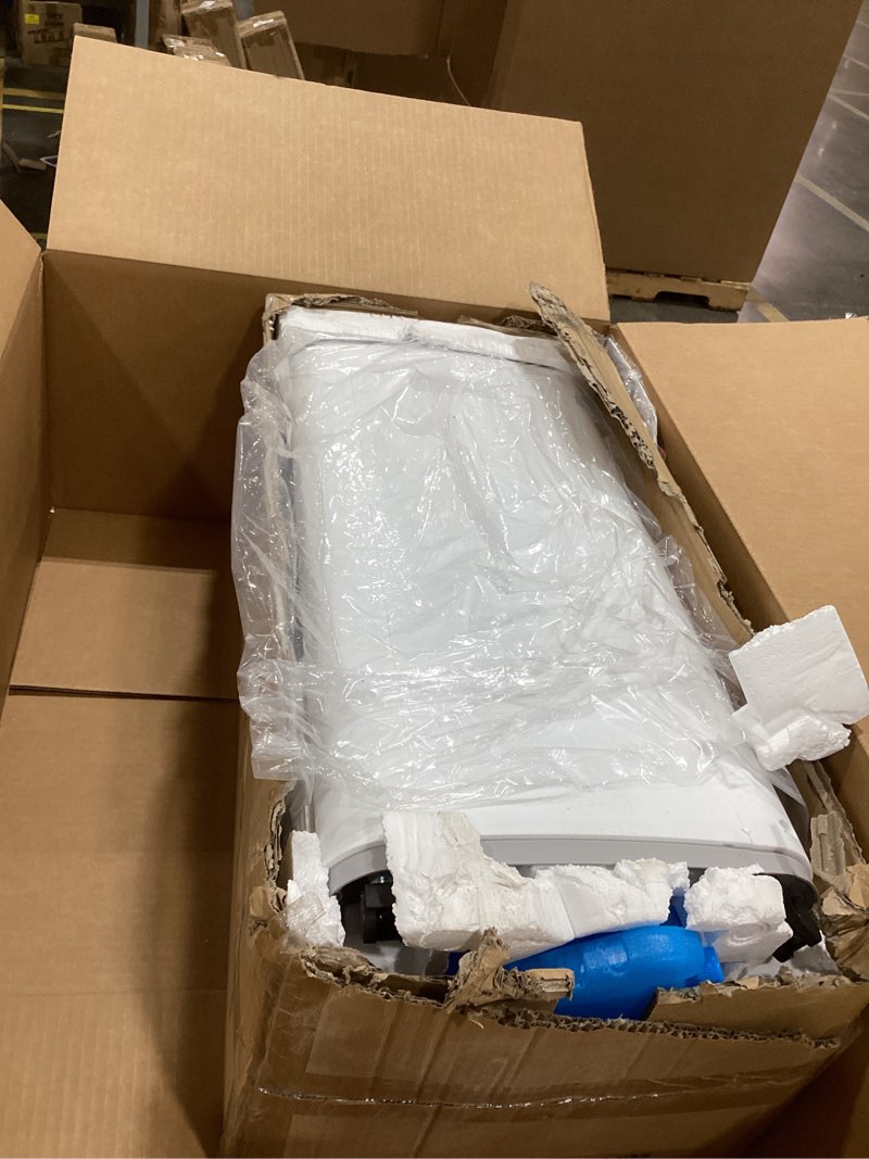 Condition photo showing As Is for 3-in-1, portable air conditioners, evaporative air cooler w/ 4 ice packs, 3l water tank for cooing, 7h timer for auto-off, swamp coolers with 70° oscillation, cream