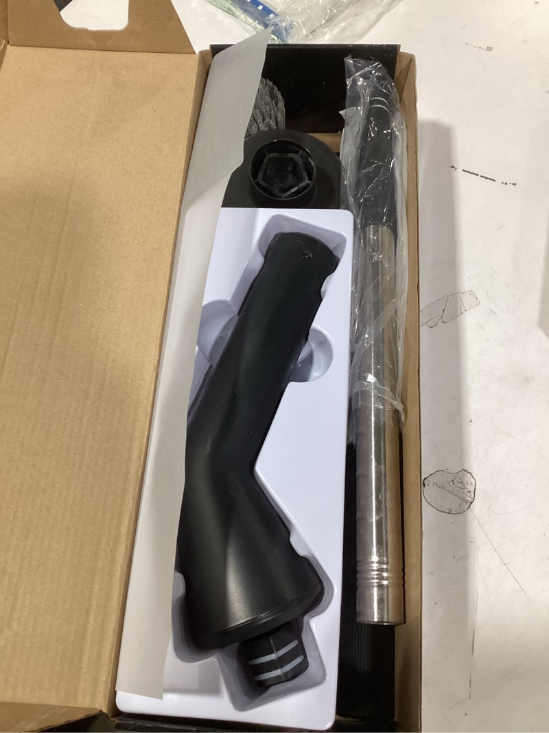 Condition photo showing As Is for Leebein Electric Spin Scrubber, 2025 New Cordless Cleaning Brush Bathroom Scrubber, IPX7 Waterproof Shower Scrubber with 7 Brush Heads, Extendable Long Handle and 2 Speeds Scrubber for Bathtub Floor Black